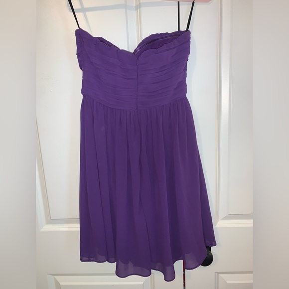 Minuet strapless chiffon dress - Picture 2 of 3